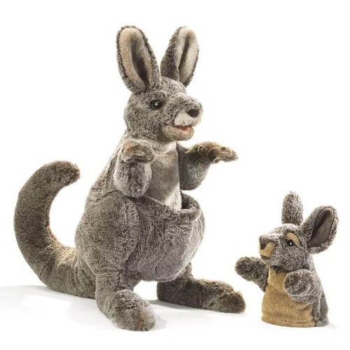 Folkmanis handpuppe känguruh - folkmanis,