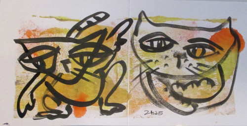 Katzen zeichnung catart bild - katzen,