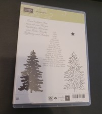 Stampin' Up! Stempelset "Immergrün", Tannenbäume, 2-Step Set, begehrte Rarität