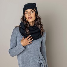 Schwarz Unisex 100 Merinowolle