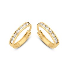 Klappcreolen 14 Zirkonia