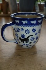 Humpen - Tasse - CER-RAF BOLESLAWIEC - HAND MADE IN POLEN - UNIKAT