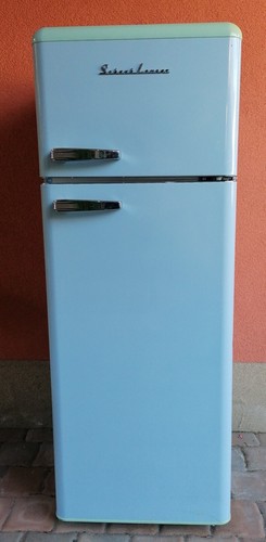 Retro kühlschrank hellblau - retro,