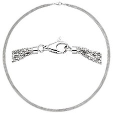 Damen Collier  750er Weißgold