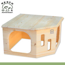 Resch 33 Kaninchenecke groß Handgemacht Meerschweinchen Zwergkaninchen Haus Nest