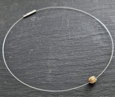 Goldkette 333 Gelbgold Gleitelement Draht Transparent