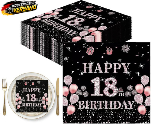 Servietten geburtstag für - servietten, 18