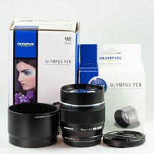 Olympus M.Zuiko Digital ED 75 mm f/1,8 schwarz / Demoware vom Fachhändler /