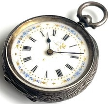 Silber Antike Taschenuhr