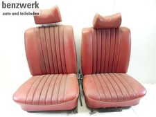 Mercedes S-Klasse W116 2x Sitze vorne Leder rot komplett ORIGINAL  ✔️