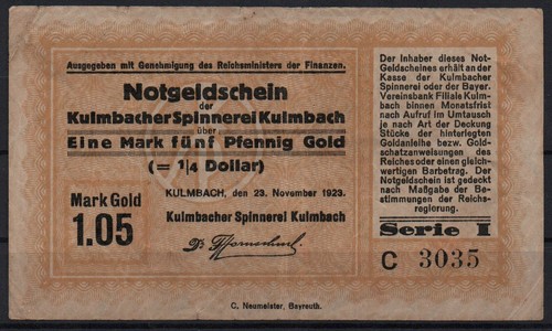 33391 gold notgeld - [33391],