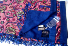 PLAID ? ZWEISCHICHTIG MEMPHIS MILANO ROSEN ? 100% KASCHMIR + 100% SILK FRANSEN