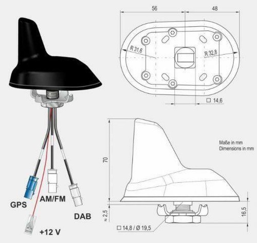 Attb 3785 dachantenne fm - dachantenne, am/fm