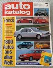Auto Katalog Modelljahr 1993 -
