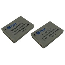 Akku 1400mah für canon - 2x,