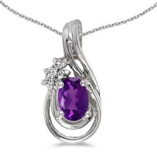 LXR 10k Weißgold Oval