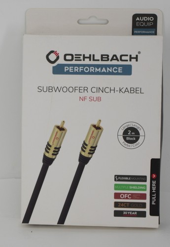Subwoofer cinch audio kabel - kabel, nf