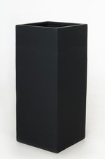 Pflanzkübel Blumenkübel Fiberglas BLOCK Anthrazit 100 cm B-WARE