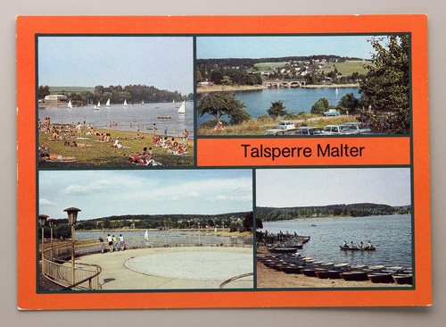 Mehrbild postkarte talsperre - postkarte,