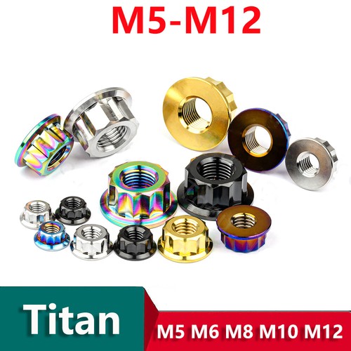 Titan flanschmuttern kant - titan, 12-kant