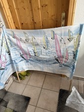 Ostsee Windfang Strand 5 Meter Motiv Surfing Stoff  / Beach Scene