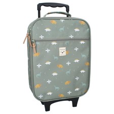 Kidzroom Kindertrolley mit Dino-Print Koffer für Kinder Rollkoffer 41×30×14 cm