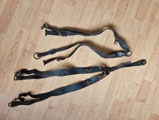 WW2 WEHRMACHT  TRAGEGESTELL Y-RIEMEN LEDER WK1 WK2 TRAGERIEMEN 2STÜCK 