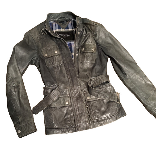 Tommy hilfiger damenlederjacke - tommy,