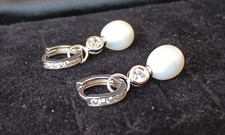 Creolen mit Perleneinhängern