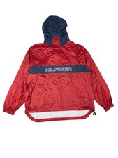 Tommy Hilfiger L Windbreaker Hood 1/4 Zip Pullover Rain Jacket Jacke Sailing