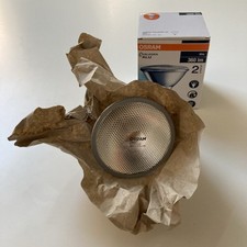 1 St. (NOS) + 1 St. (Gebr.) Halo.lampe 230V E27 PAR38 Alu 30 Gr. 50 W Osram …