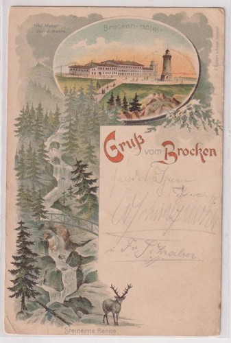 44867 lithographie gruß - 44867, ak