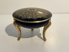 Hutschenreuther Deckeldose Kobalt blau mit vergoldung Zierdose