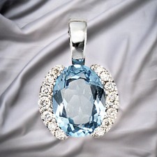 Anhänger 585 Gold Weißgold