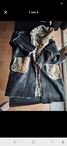 Kunstldderjacke mit fell in - kunstldderjacke,