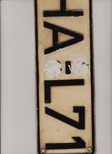 Auto Oldtimer Kennzeichen alt einzigartige Neuheit 1970 Buchstaben angenietet!!