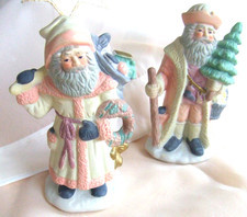 Weihnachtsmann Nikolaus 2 x Figur zur Weihnachtszeit