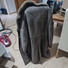 Ledermantel Aus Wildleder Und Mit Lammfell Kragen Herren