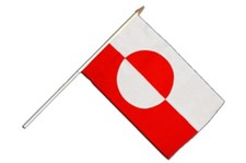 Grönland Stockflagge Flaggen