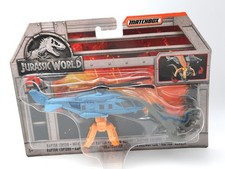Matchbox Superfast Jurassic World Set Raptor Copter. Hubschrauber + Dinosaurier