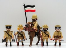 DEUTSCH OSTAFRIKA SCHUTZTRUPPE SET 2 Playmobil zu Kolonial Soldat WW Custom RAR