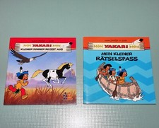 2 YAKARI Minibüchlein "Kleiner Donner reisst aus + Mein kleiner Rätselspass" Top