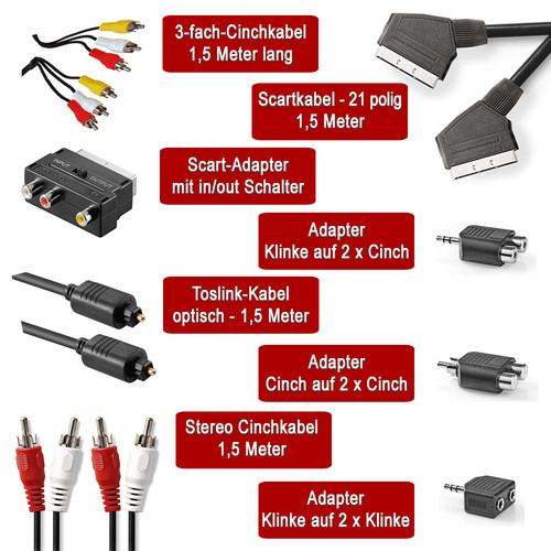 Teiliges set kabel und - set,