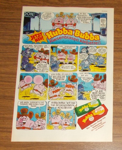 Seltene werbung hubba bubba - seltene,