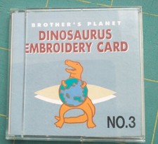 Brother Bernina Stickdatei, Stickkarte, N0.3, Dinosaurier, Dinos, Jurassic