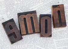 HOME  Holzbuchstaben Drucklettern Stempel Holzstempel Vintage shabby chic sweet