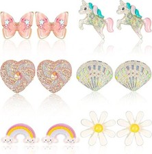 6 Paare Ohrclips für Mädchen