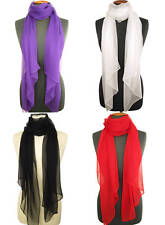 Uni-farbener SEIDENSCHAL Schal