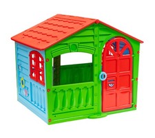 Spielhaus  Kinderspielhaus Gartenhaus Kunstoff Westmann Bunt 140x111x115cm