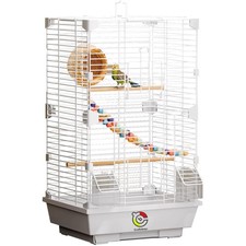 Vogelkäfig Metall Weiß